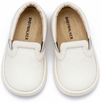 Εικόνα της Δερμάτινο Loafer BS3084 Λευκό
