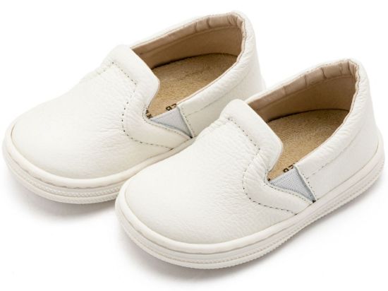 Εικόνα της Δερμάτινο Loafer BS3084 Λευκό