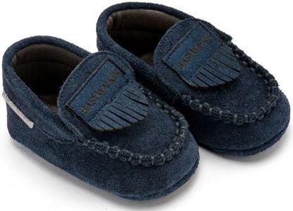 Εικόνα της Δερμάτινο Loafer MI1128 Μπλε