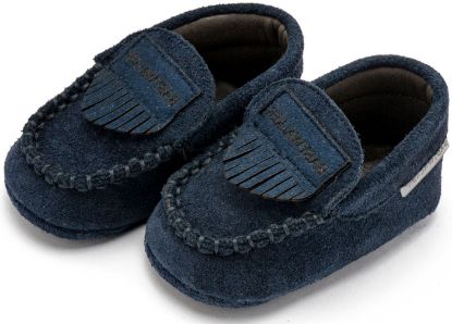 Εικόνα της Δερμάτινο Loafer MI1128 Μπλε