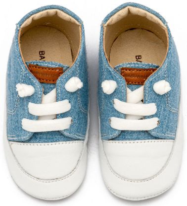 Εικόνα της Δερμάτινο Sneakers MI1131 Σιέλ