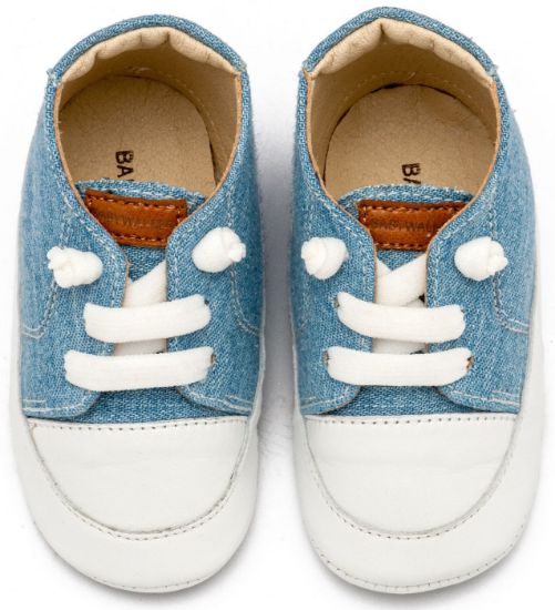 Εικόνα της Δερμάτινο Sneakers MI1131 Σιέλ