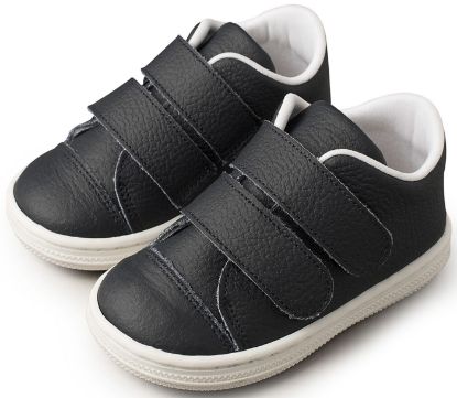 Εικόνα της Δερμάτινο Σνικερ με Σκρατς BS3028 Μπλε