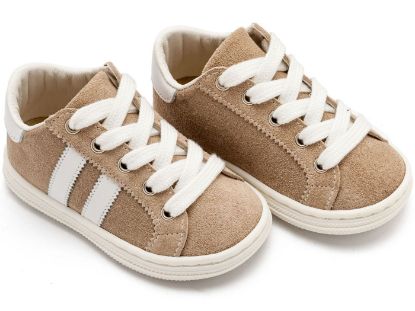 Εικόνα της Δετά Δίχρωμα Σνίκερς  BS3086 Μπεζ Λευκό