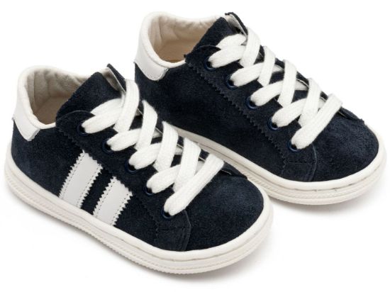 Εικόνα της Δετά Δίχρωμα Σνίκερς  BS3086 Μπλε Λευκό