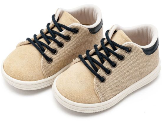 Εικόνα της Δετό Δίχρωμο Σνίκερ BS3073 Μπεζ Μπλέ