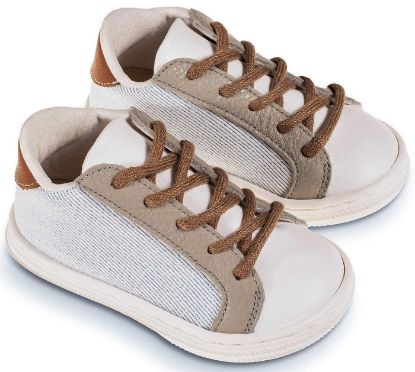 Εικόνα της Δετό Τρίχρωμο Σνίκερ BS3039 Λευκό Γκρι Ταμπά