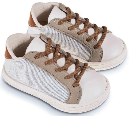 Εικόνα της Δετό Τρίχρωμο Σνίκερ BS3039 Λευκό Γκρι Ταμπά