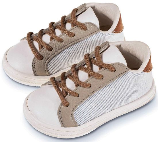 Εικόνα της Δετό Τρίχρωμο Σνίκερ BS3039 Λευκό Γκρι Ταμπά