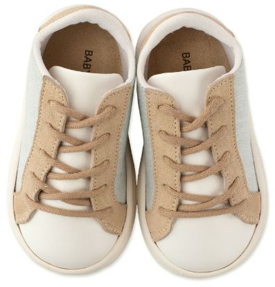 Εικόνα της Δετό Τρίχρωμο Σνίκερ BS3039 Μέντα Λευκό Μπεζ