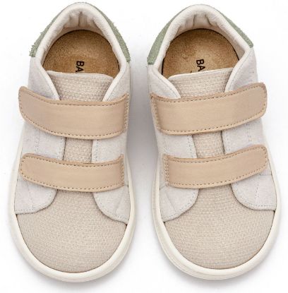 Εικόνα της Σνίκερ με Διπλή Μπαρέτα Χρατς BS3085 Λευκό Μπεζ