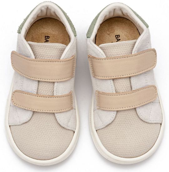 Εικόνα της Σνίκερ με Διπλή Μπαρέτα Χρατς BS3085 Λευκό Μπεζ