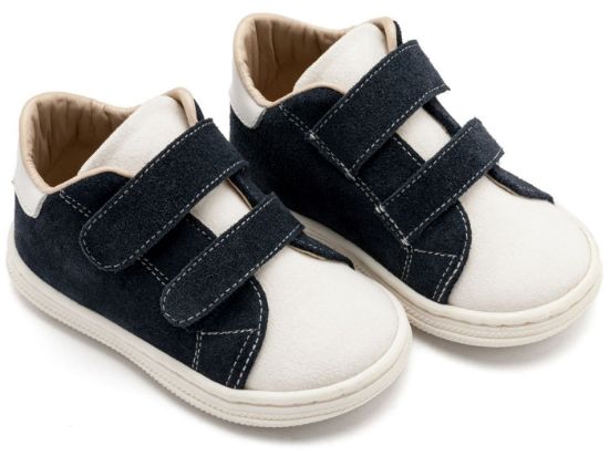 Εικόνα της Σνίκερ με Διπλή Μπαρέτα Χρατς BS3085 Λευκό Μπλε