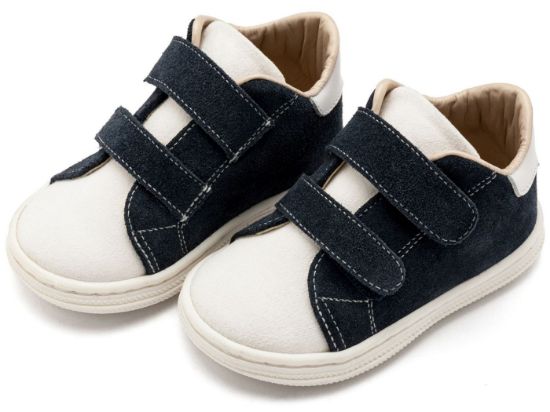 Εικόνα της Σνίκερ με Διπλή Μπαρέτα Χρατς BS3085 Λευκό Μπλε