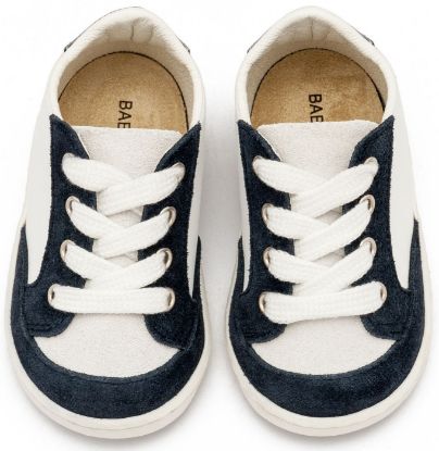 Εικόνα της Δερμάτινο Δετό Sneakers PRΙ2120 Λευκό Μπλε