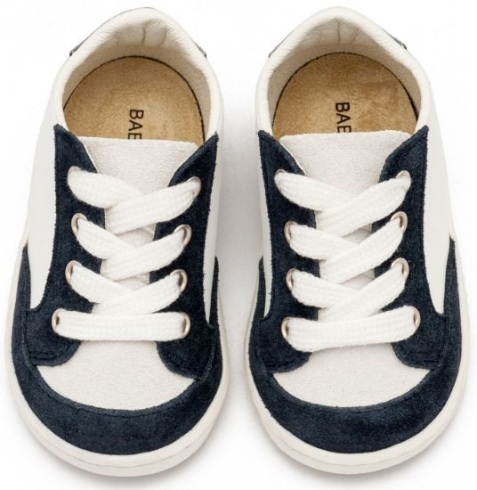 Εικόνα της Δερμάτινο Δετό Sneakers PRΙ2120 Λευκό Μπλε