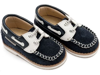 Εικόνα της Δερμάτινα Δετά Ιστιοπλοίας BW4169 Μπλε Λευκό