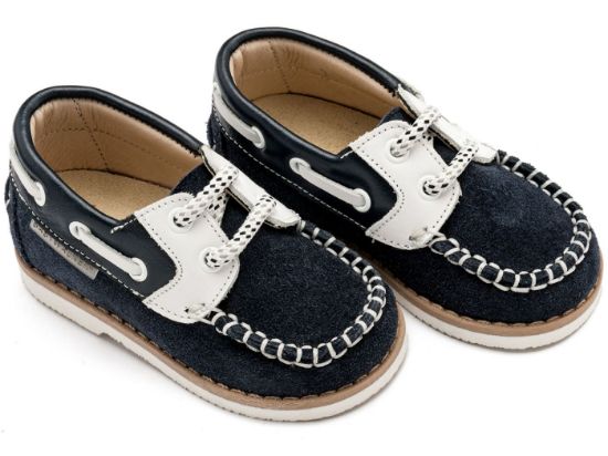 Εικόνα της Δερμάτινα Δετά Ιστιοπλοίας BW4169 Μπλε Λευκό