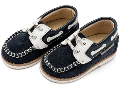 Εικόνα της Δερμάτινα Δετά Ιστιοπλοίας BW4169 Μπλε Λευκό