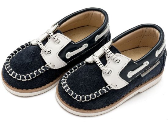 Εικόνα της Δερμάτινα Δετά Ιστιοπλοίας BW4169 Μπλε Λευκό