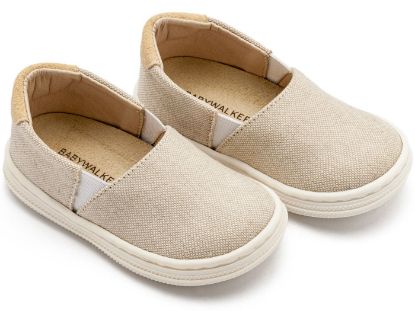 Εικόνα της Υφασμάτινa Loafers BS3089 Μπεζ 