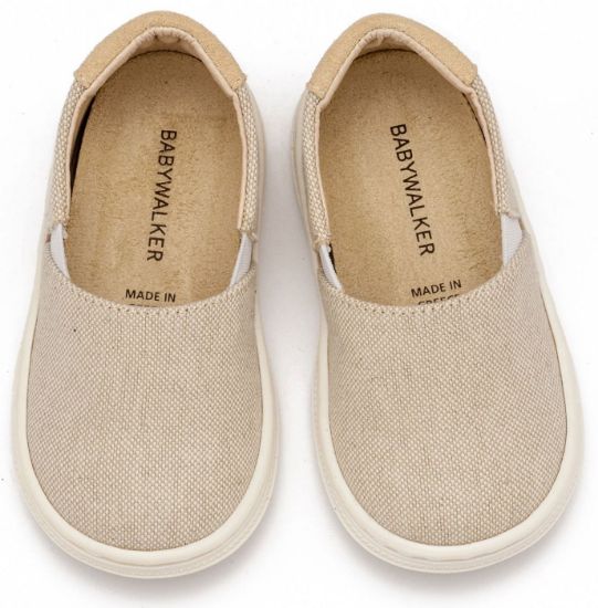 Εικόνα της Υφασμάτινa Loafers BS3089 Μπεζ 