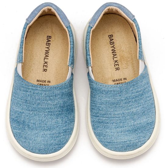 Εικόνα της Υφασμάτινa Loafers BS3089 Σιέλ