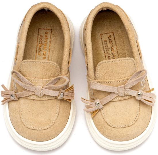 Εικόνα της Loafer με Κρόσια και Φιογκάκι EXC5295 Μπεζ 