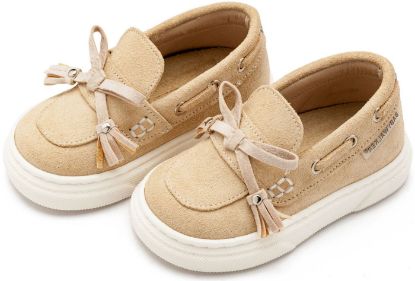 Εικόνα της Loafer με Κρόσια και Φιογκάκι EXC5295 Μπεζ 