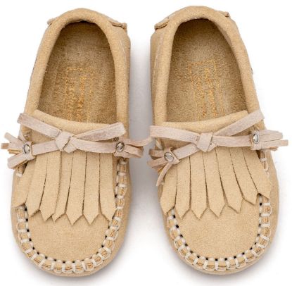 Εικόνα της Loafer με Κρόσια και Φιογκάκι EXC5298 Μπεζ 