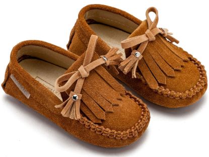 Εικόνα της Loafer με Κρόσια και Φιογκάκι EXC5298 Ταμπά