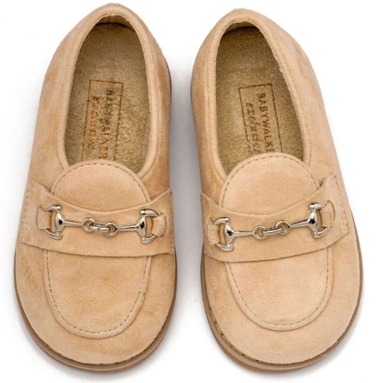 Εικόνα της Loafers με Μεταλλική Αγράφα EXC5285 Μπεζ  