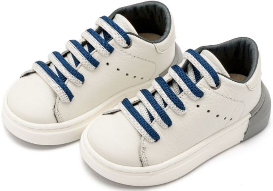 Εικόνα της Δετό Sneaker με Δίχρωμο Κορδόνι EXC5294 Λευκό Μπλε