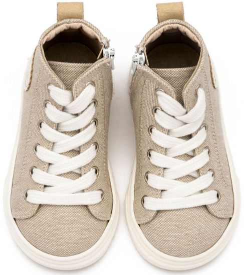 Εικόνα της Δετό Μποτάκι Sneaker με Φερμουάρ στο Πλάι EXC5301 Μπεζ