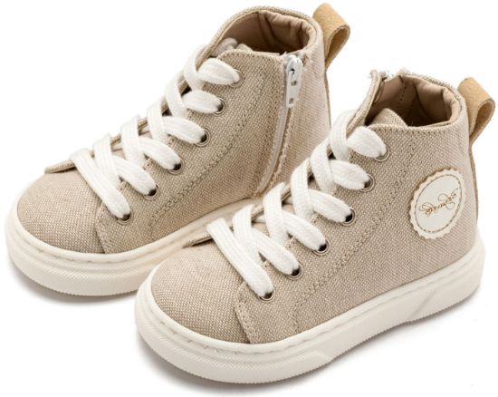 Εικόνα της Δετό Μποτάκι Sneaker με Φερμουάρ στο Πλάι EXC5301 Μπεζ