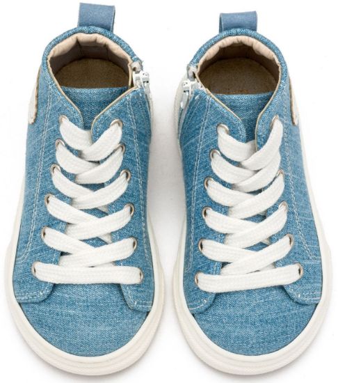 Εικόνα της Δετό Μποτάκι Sneaker με Φερμουάρ στο Πλάι EXC5301 Σιέλ