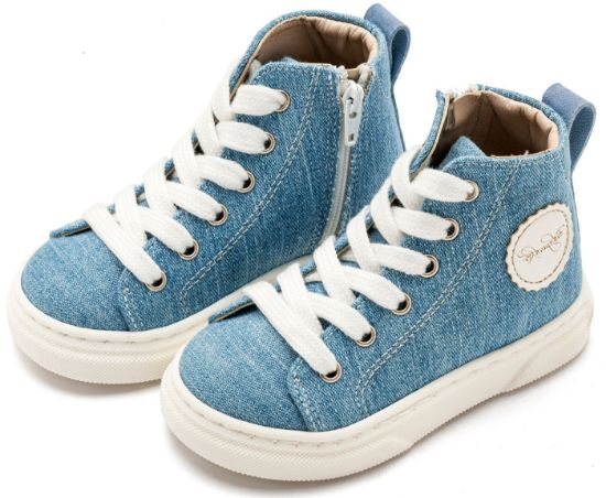 Εικόνα της Δετό Μποτάκι Sneaker με Φερμουάρ στο Πλάι EXC5301 Σιέλ