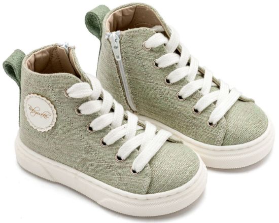 Εικόνα της Δετό Μποτάκι Sneaker με Φερμουάρ στο Πλάι EXC5301 Φυστικί