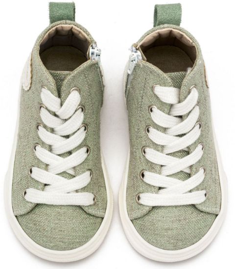 Εικόνα της Δετό Μποτάκι Sneaker με Φερμουάρ στο Πλάι EXC5301 Φυστικί