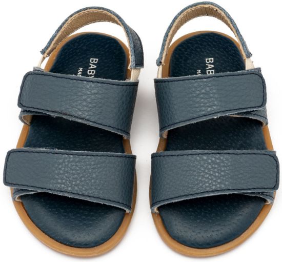 Εικόνα της Δερμάτινο Σανδάλι GR0112 Μπλε 