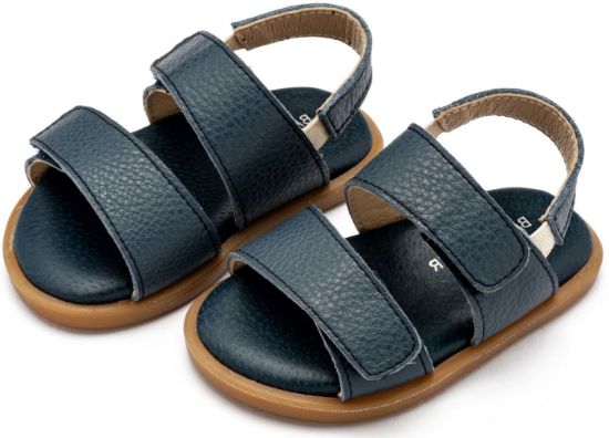 Εικόνα της Δερμάτινο Σανδάλι GR0112 Μπλε 