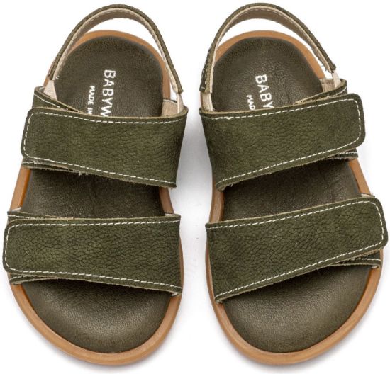 Εικόνα της Δερμάτινο Σανδάλι GR0112 Χακί