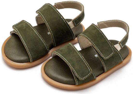 Εικόνα της Δερμάτινο Σανδάλι GR0112 Χακί