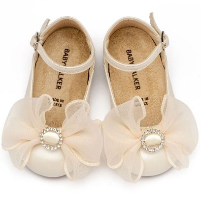 Εικόνα της Γαλλικό Γοβάκι με Φιόγκο BS3590 Εκρού