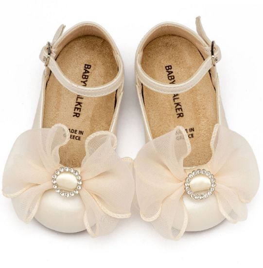 Εικόνα της Γαλλικό Γοβάκι με Φιόγκο BS3590 Εκρού