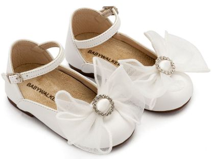 Εικόνα της Γαλλικό Γοβάκι με Φιόγκο BS3590 Λευκό