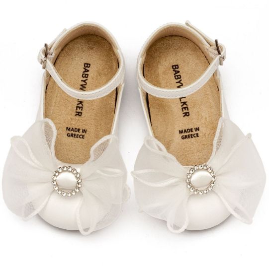 Εικόνα της Γαλλικό Γοβάκι με Φιόγκο BS3590 Λευκό