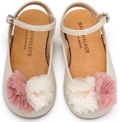 Εικόνα της Γαλλικό Σαμπό με Διακοσμητικό απο Τούλι BS3597 Εκρού Ροζ