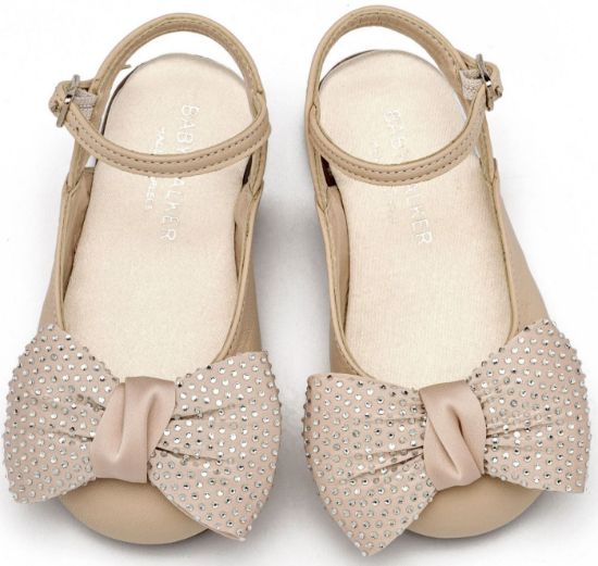 Εικόνα της Γαλλικό Σαμπό με Μεγάλο Φιόγκο Στρας EXC5869 Εκρού