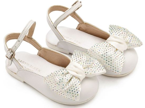 Εικόνα της Γαλλικό Σαμπό με Μεγάλο Φιόγκο Στρας EXC5869 Λευκό